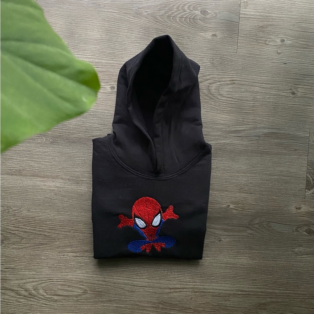 Kids Embroidered Spider-Man Hoodie